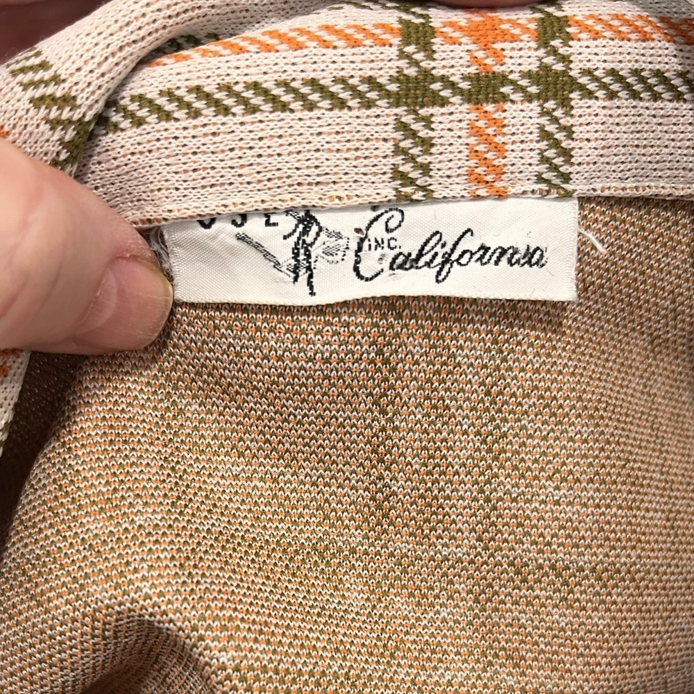 Golden girls leisure plaid granny layering vintage jacket top -L - Picture 5 of 7